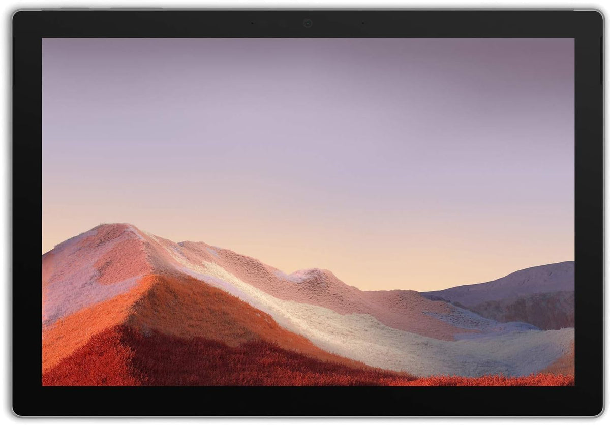 Microsoft Surface Pro 7 front view with 12.3 inch PixelSense touchscreen
