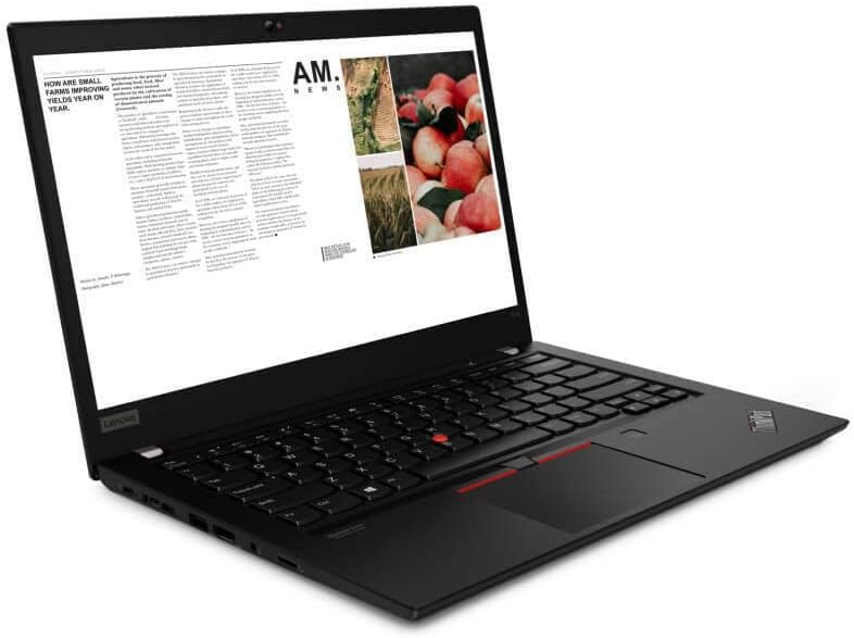 Lenovo ThinkPad T14 Gen 1 side view ports - USB-C, HDMI, headphone jack
