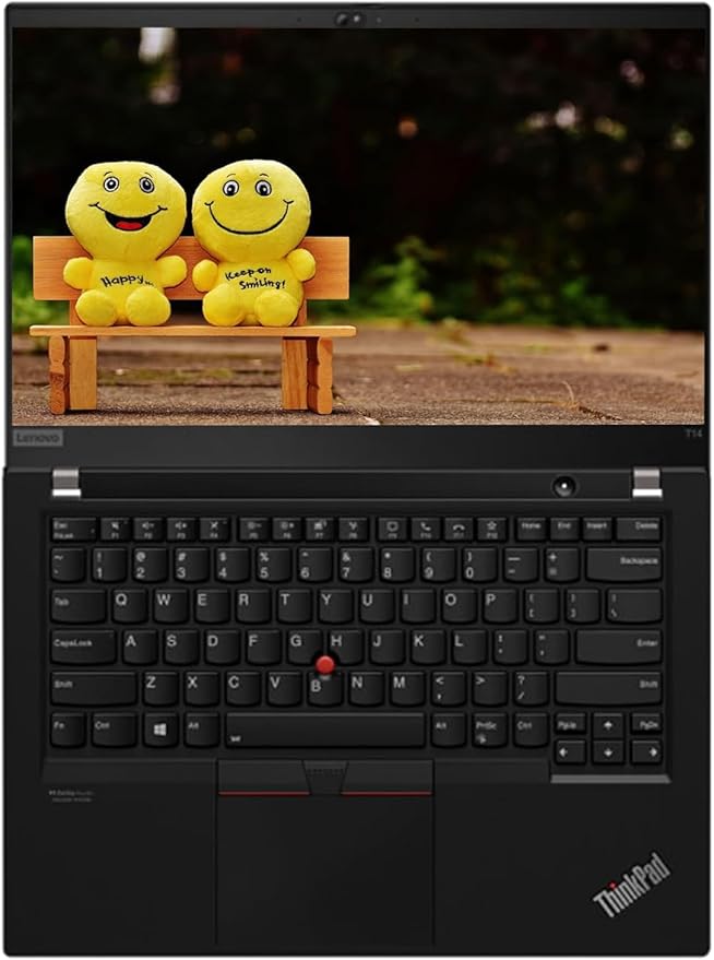 Lenovo ThinkPad T14 Gen 2 front open display colorful wallpaper