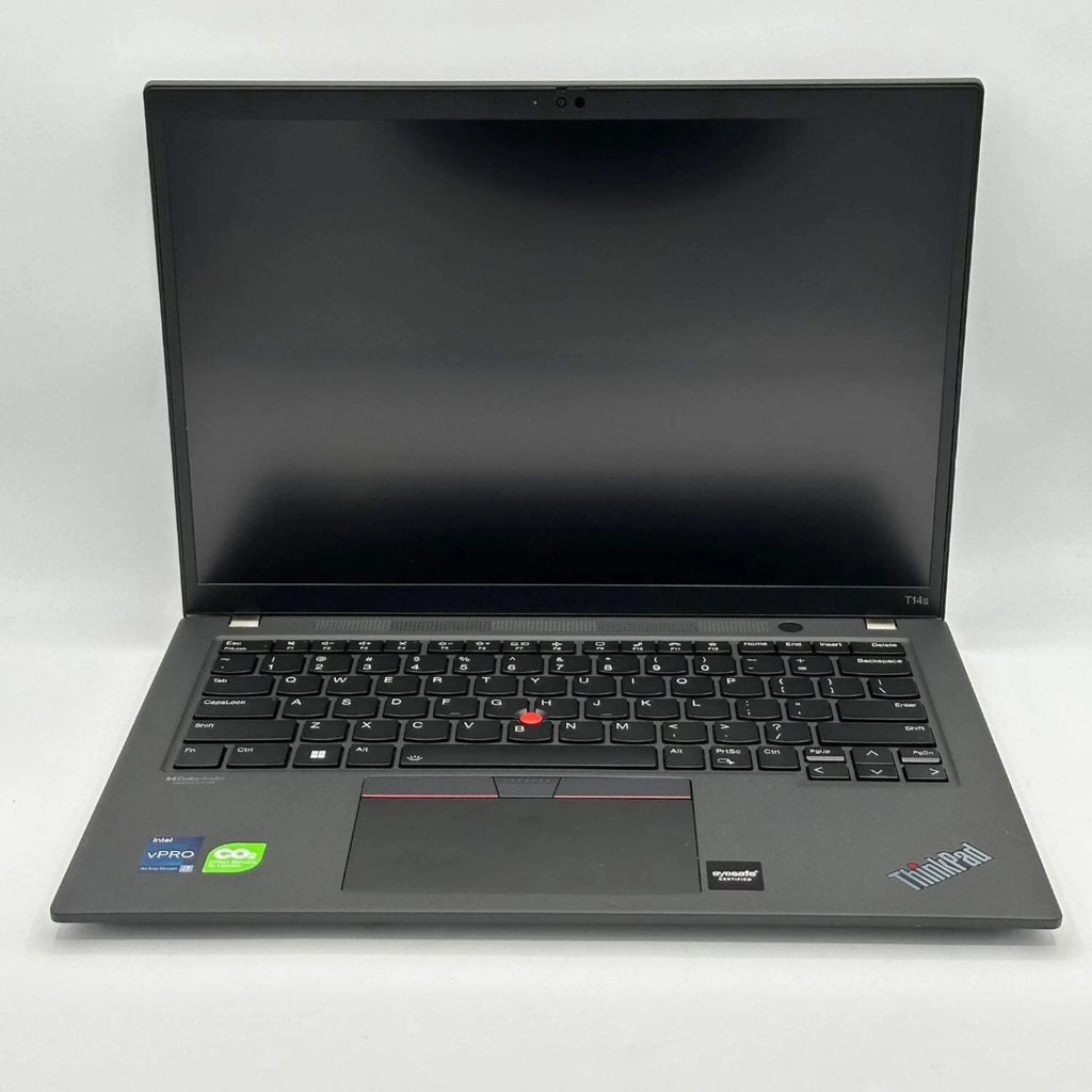 Lenovo ThinkPad T14 Gen 3 laptop front straight view - keyboard WUXGA display refurbished Canada Vaughan Ontario