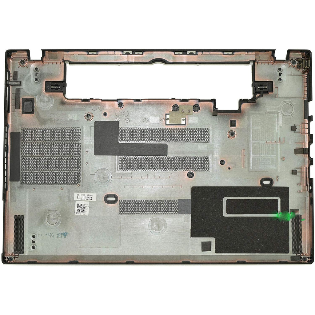 Lenovo ThinkPad T480 bottom cover interior view showing screw posts and mounting points - used good condition Vaughan Ontario