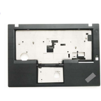 Lenovo ThinkPad T480 palmrest cover top view showing keyboard and trackpad cutouts - upper case with power button Canada