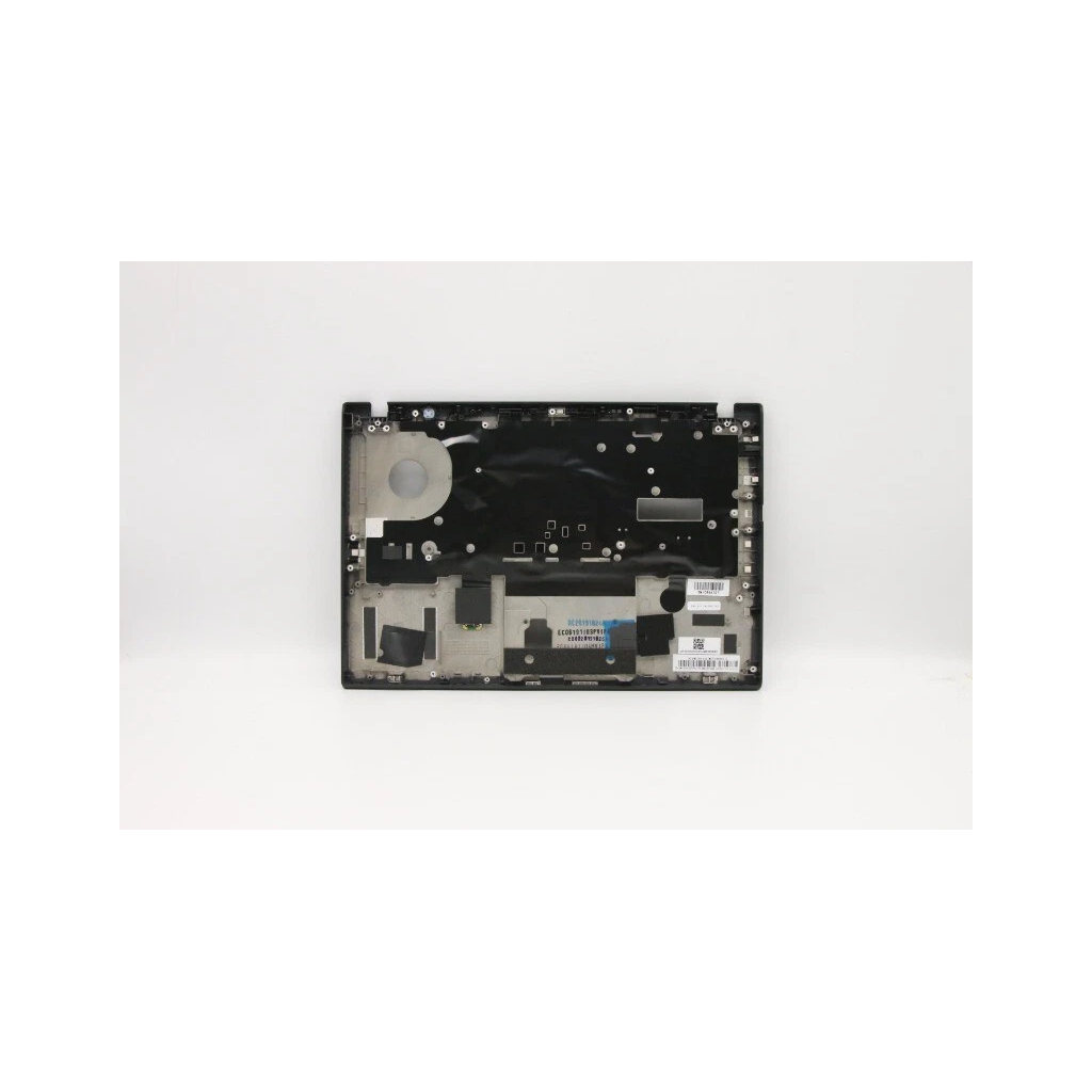 ThinkPad T480s palmrest keyboard bezel 01YN985 side port view no fingerprint cutout - genuine Lenovo OEM Canada