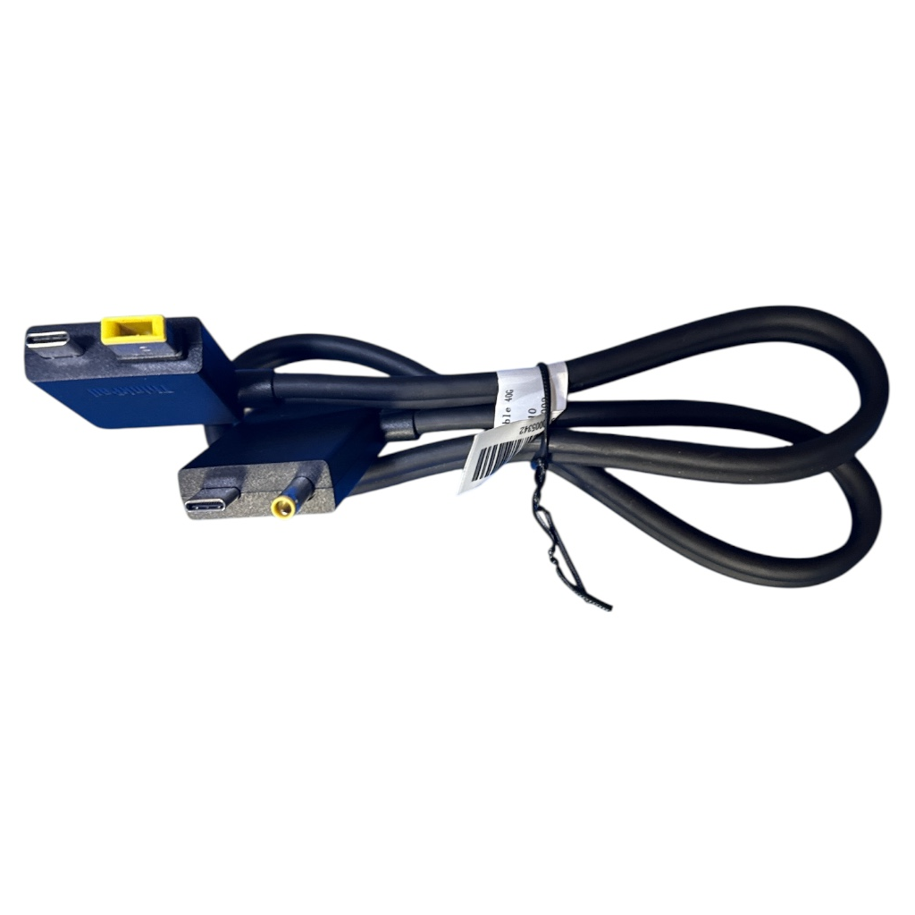 Lenovo ThinkPad Thunderbolt 3 Workstation Dock cable 40G 0.6m SC10M59510 tied both ends visible