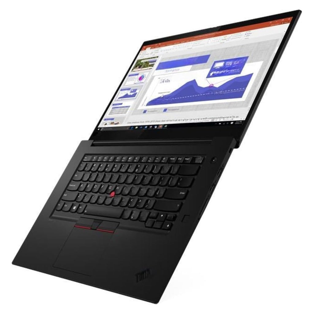 Lenovo ThinkPad X1 Extreme Gen 3 laptop open front view with 15.6 inch 4K display