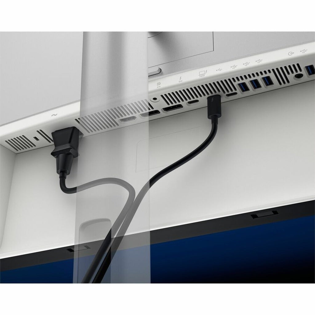 Dell UltraSharp U3225QE monitor angled view showing display and stand