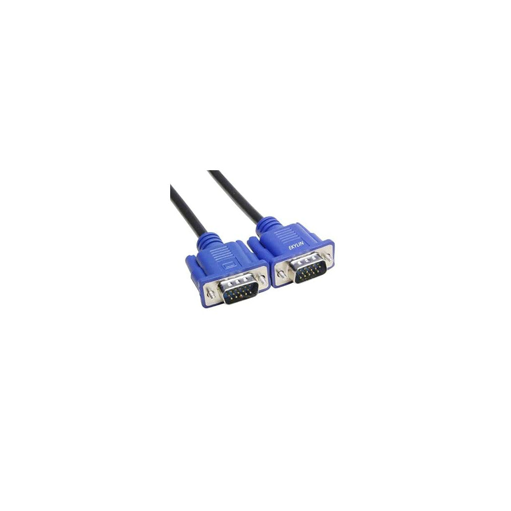 3ft VGA to VGA male to male monitor cable for laptop desktop and projector connections zoomed out 2 sided