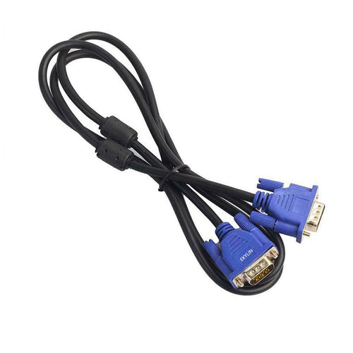 3ft VGA to VGA male to male monitor cable for laptop desktop and projector connections wrapped top down