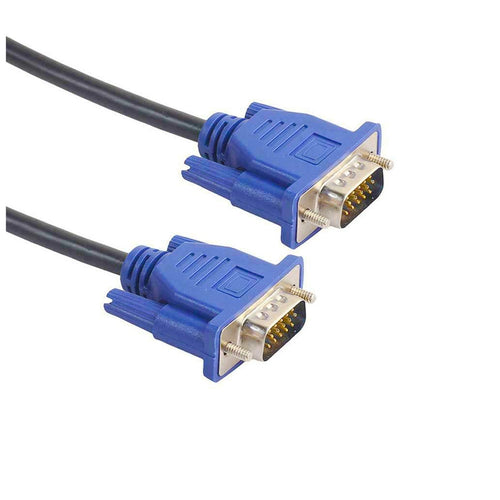 3ft VGA to VGA male to male monitor cable for laptop desktop and projector connections side view