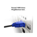 3ft VGA to VGA male to male monitor cable for laptop desktop and projector connections in use