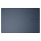 ASUS Vivobook 15 X1504ZA lid in Quiet Blue with ASUS Vivobook logo