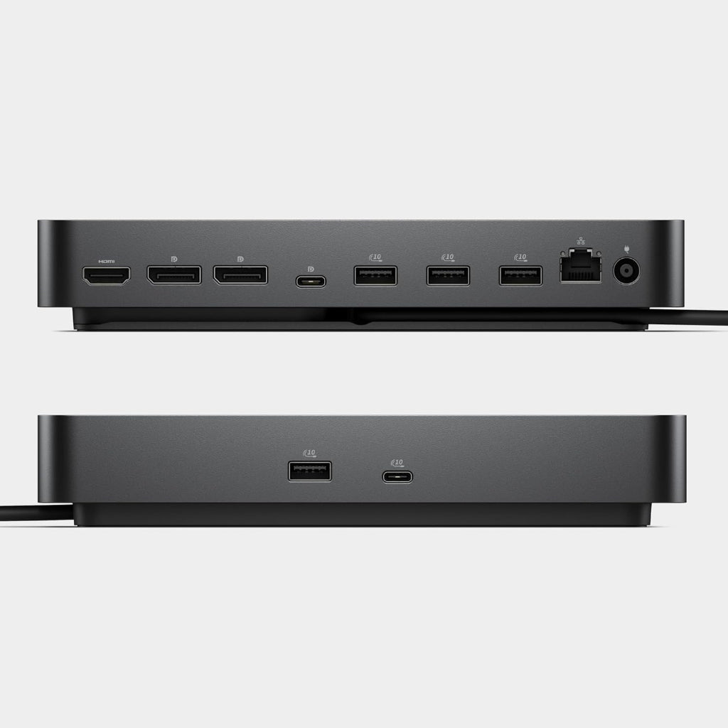 Dell Pro Dock WD25 showing HDMI, DisplayPort and USB ports