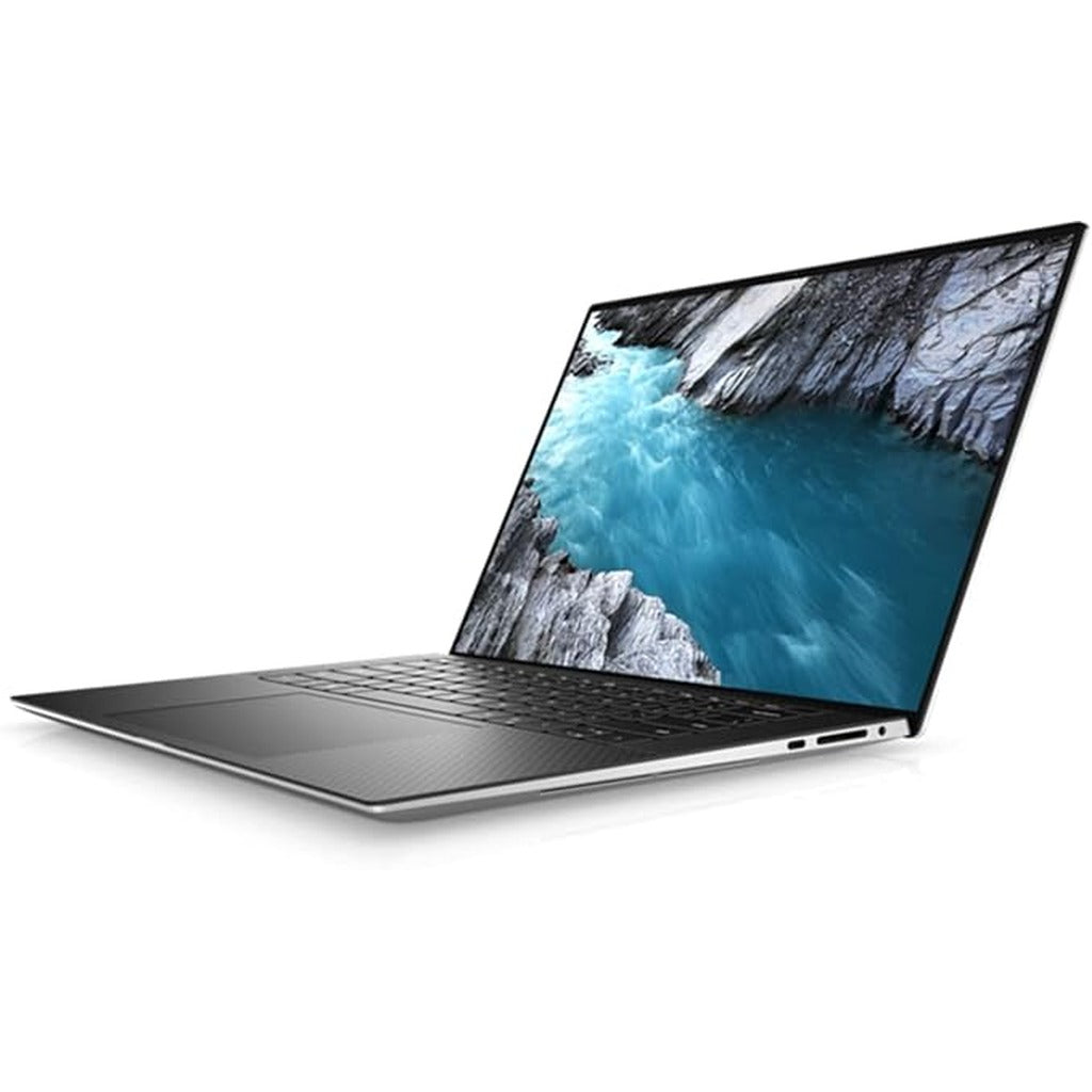 Dell XPS 15 9500 closed lid rear view with Dell logo