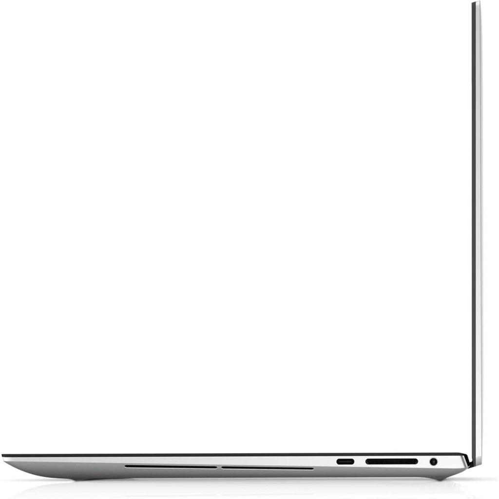 Dell XPS 15 9500 open at an angle showing display and keyboard