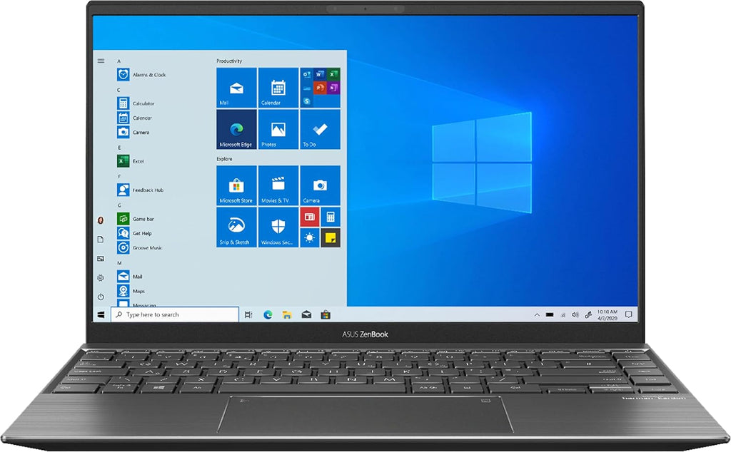 Asus ZenBook Ryzen 5 5500U 8GB 512GB SSD 14 inch FHD Windows 11 bilingual B grade refurbished zoomed in